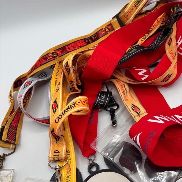 Disney Cruises Castaway Club Vacation Collectible Lanyards Set of 8 - Picture 4 of 9